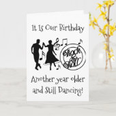 NOG STEEDS "DANSEN" OP ONZE "WEDERZIJDSE VERJAARDA KAART (Gele Bloem)