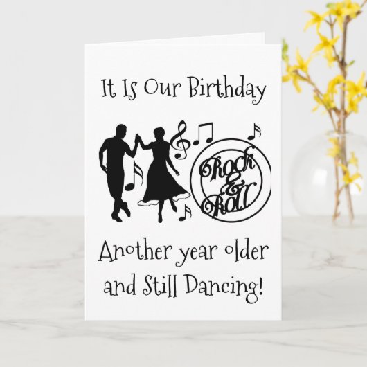 NOG STEEDS "DANSEN" OP ONZE "WEDERZIJDSE VERJAARDA KAART (Gele Bloem)