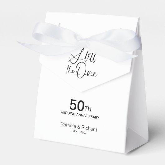 Nog steeds de ene trouwgelofte vernieuwing bedankdoosjes (Voorkant Zijde)