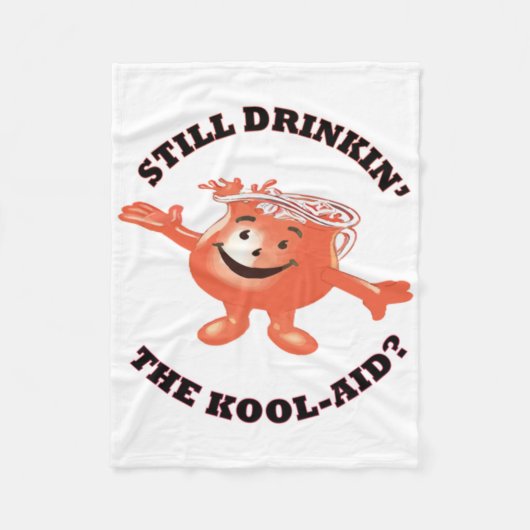 Nog steeds de Kool-aid Sticker drinken Fleece Deken (Voorkant)