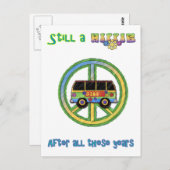 Nog steeds een hippie na al die jaren briefkaart (Voorkant / Achterkant)