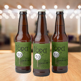 Nog steeds een kracht bij 50 Golf Green Custom Bier Etiket