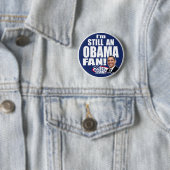 Nog steeds een Obama Fan Ronde Button 5,7 Cm (In situ)