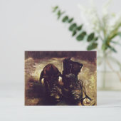 Nog steeds een paar schoenen van Vincent van Gogh Briefkaart (Staand voorkant)