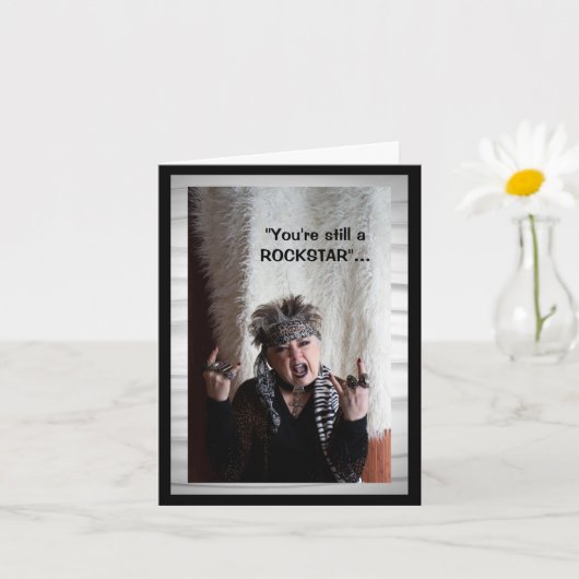 Nog steeds een Rockstar in mijn droomKaart Kaart (Kleine Plant)