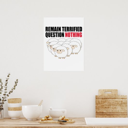 Nog steeds een terechte vraag... poster (Keuken)