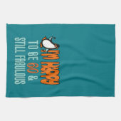 Nog steeds Fabulous 60th Birthday Penguin Theedoek (Horizontaal)