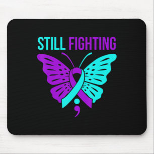 Nog steeds Fighting Happy Suicide Awareness Suppor Muismat