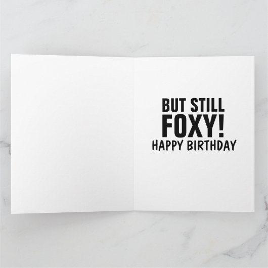NOG STEEDS FOXY! FOX HAPPY BIRTHDAY GROTE KAARTEN (Binnen)