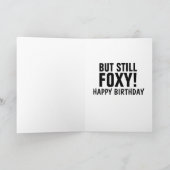 NOG STEEDS FOXY! FOX HAPPY BIRTHDAY-KAARTEN KAART (Binnen)