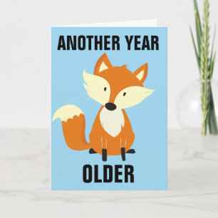 NOG STEEDS FOXY! FOX HAPPY BIRTHDAY-KAARTEN KAART
