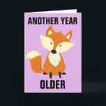 NOG STEEDS FOXY! HAPPY BIRTHDAY-KAARTEN VOOR WIFE KAART<br><div class="desc">NOG EEN JAAR OUDER,  MAAR NOG STEEDS VOORAF! GEEF DE KAARTEN VAN DE VERDAGEN. PINK ACHTERGROND.</div>