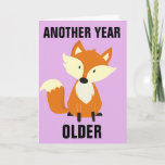 NOG STEEDS FOXY! HAPPY BIRTHDAY-KAARTEN VOOR WIFE KAART<br><div class="desc">NOG EEN JAAR OUDER,  MAAR NOG STEEDS VOORAF! GEEF DE KAARTEN VAN DE VERDAGEN. PINK ACHTERGROND.</div>