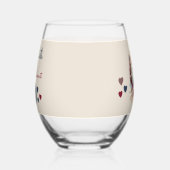 Nog steeds geweldig bij 60 Voeg naam toe bloemenbl Wijnglas Zonder Voet (Links)