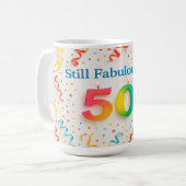 Nog steeds geweldig op 50 koffiemok (Voorkant links)