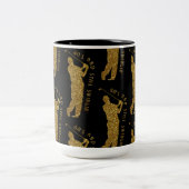 nog steeds golfers 80-89 tweekleurige koffiemok (Center)