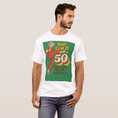 Nog steeds got it op 50 – Grappige Retro Kick Pose T-shirt (Voorkant volledig)
