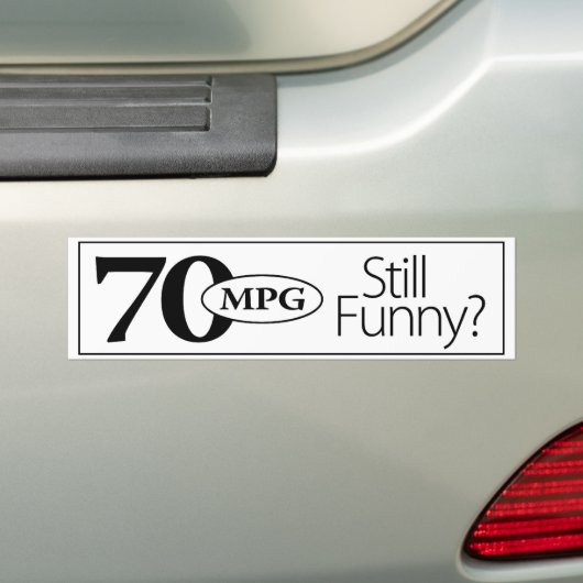 Nog steeds grappig? Bumpersticker (Op auto)