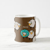 Nog steeds heeft een kleine schapenkapje koffiesch koffiemok (Voorkant rechts)