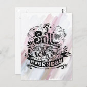 Nog steeds Herfst in Love Day Briefkaart Waterverf (Voorkant / Achterkant)