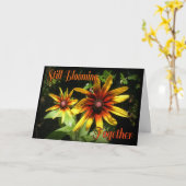 Nog steeds het Bloomeren de Tevreden Kaart van het (Gele Bloem)