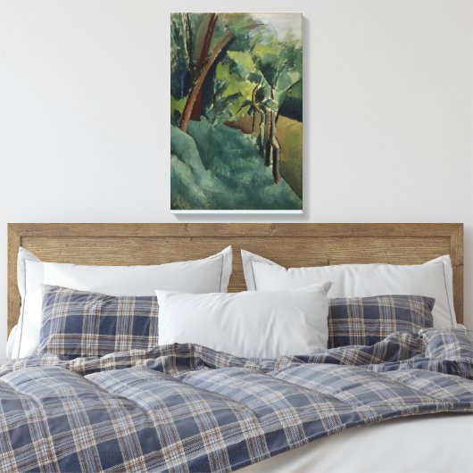 Nog steeds het landschap van Patrick Henry Bruce Canvas Afdruk (Insitu (Slaapkamer))