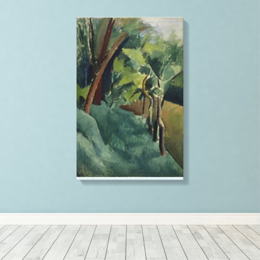 Nog steeds het landschap van Patrick Henry Bruce Canvas Afdruk (Insitu (Houten vloer))