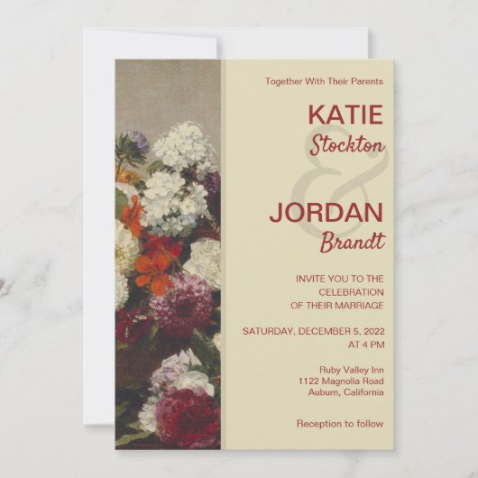 Nog steeds het leven met Flowers Weddenschap Kaart (Voorkant)