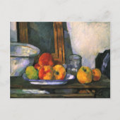 Nog steeds het leven met Open Drawer door Cezanne Briefkaart (Voorkant)