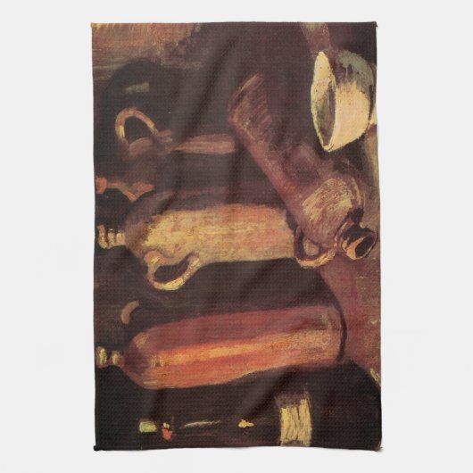 Nog steeds het leven van 4 stenen flessen door Vin Theedoek (Verticaal)