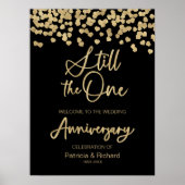 Nog steeds het One Wedding Jubileum welkomstbord Poster (Voorkant)
