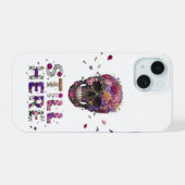 NOG STEEDS HIER | Bloeiende Bloemenskelet iPhone 15 Case (Achterkant horizontaal)