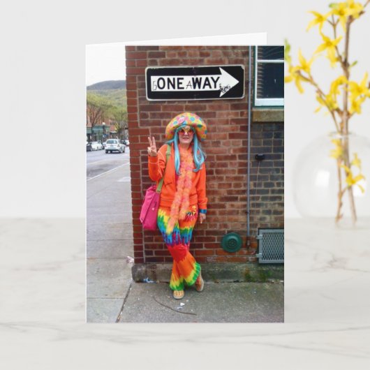 Nog steeds hip! kaart (Gele Bloem)