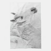Nog steeds Horse Kitchen Towel Theedoek (Verticaal)