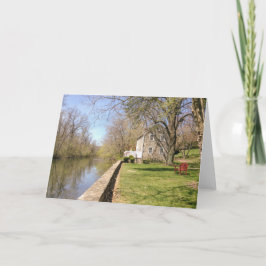 Nog steeds huis in het vroege voorjaar kaart