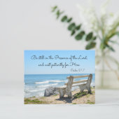 Nog steeds in aanwezigheid van de Heer, Psalm 37:7 Briefkaart (Staand voorkant)