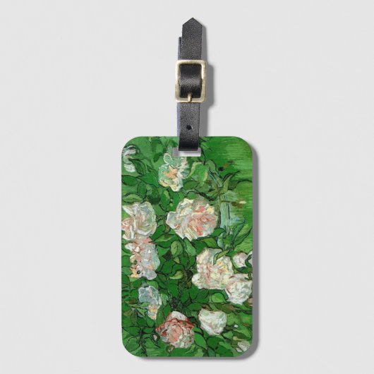 Nog steeds in het leven: Roze rozen van Vincent va Bagagelabel (Voorkant (verticaal))