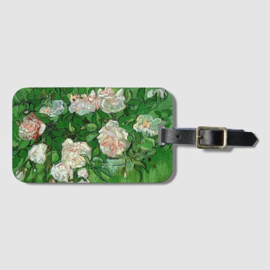 Nog steeds in het leven: Roze rozen van Vincent va Bagagelabel (Voorkant (horizontaal))