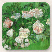 Nog steeds in het leven: Roze rozen van Vincent va Bier Onderzetter (Voorkant)