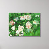 Nog steeds in het leven: Roze rozen van Vincent va Canvas Afdruk (Voorkant)
