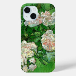 Nog steeds in het leven: Roze rozen van Vincent va iPhone 15 Case