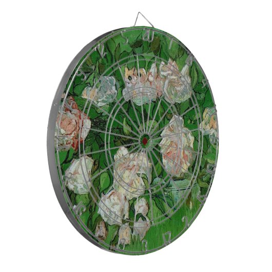 Nog steeds in het leven: Roze rozen van Vincent va Dartbord (Voorkant Links)