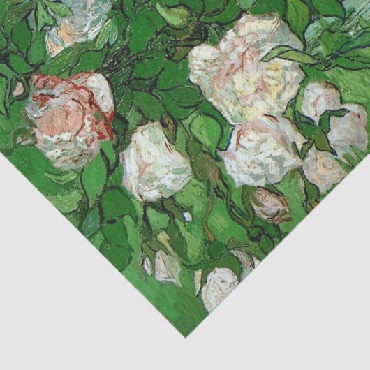 Nog steeds in het leven: Roze rozen van Vincent va Tissuepapier (Detail)