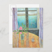 Nog steeds in het raam met Camellia 2012 Briefkaart (Voorkant / Achterkant)