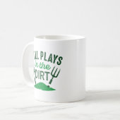 Nog steeds in het vuil koffiemok (Voorkant links)