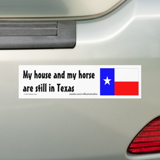 Nog steeds in Texas Bumpersticker (Op auto)