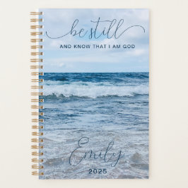 Nog steeds inspirerende Quote Blue Waves Photo Pla Planner