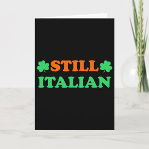 Nog steeds Italiaans met Shamrock Saint Patricks D Kaart