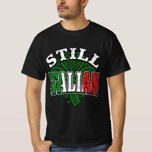 Nog steeds Italiaans Shamrock Italië Vlag St. Patr T-shirt