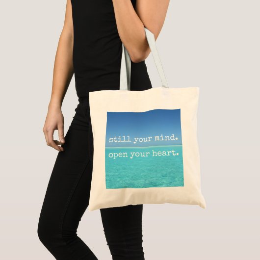 Nog steeds je geest Open je hart Tote Bag (Voorkant (product))